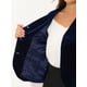 thumbnail image 5 of INSPIRE CHIC Blazer con solapa con muescas para mujer, manga larga, para oficina, negocios, con botones, de terciopelo Azul oscuro XS, 5 of 6