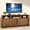 walnut-63in, variant on Mid-Century Modern TV Stand for 43 Inch TV, Fluted Wood Media Console with Sliding Doors, Walnut