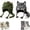 2PCS MIX, variant on DIY Crochet Animal Hat Kit for Beginners, Animal Crochet Kit with Plush Yarn Accessories, Wearable Animal Costume Headwear Craft Set for Adults Novelty Craft Gift
