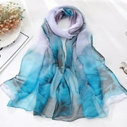Betiyuaoe Summer Scarfs for Women Fashion Lotus Printing Long Soft Wrap Scarf Ladies Shawl Scarves