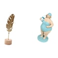 thumbnail image 1 of Escultura de hoja de metal, estatua de hoja, traje de baño, figura de mujer, resina, muñeca de mujer de playa, decoración artística de mesa de hierro,, 1 of 8