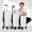 White, variant on S-HOME Travel-Friendly ABS Pull Rod Box Set of 3 Luggage 20 inches 24 inches 28 inches Silent Smooth Rolling 360 Degree Rotating Wheels Password Locks Ultra Light Design, Silver Gray