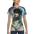 thumbnail image 3 of My Hero Academia Izuku Midoriya Kids T-Shirt 3d Printed Graphic T-Shirts Boys And Girls Short Sleeve Shirts For Youth Kids X-Small, 3 of 7