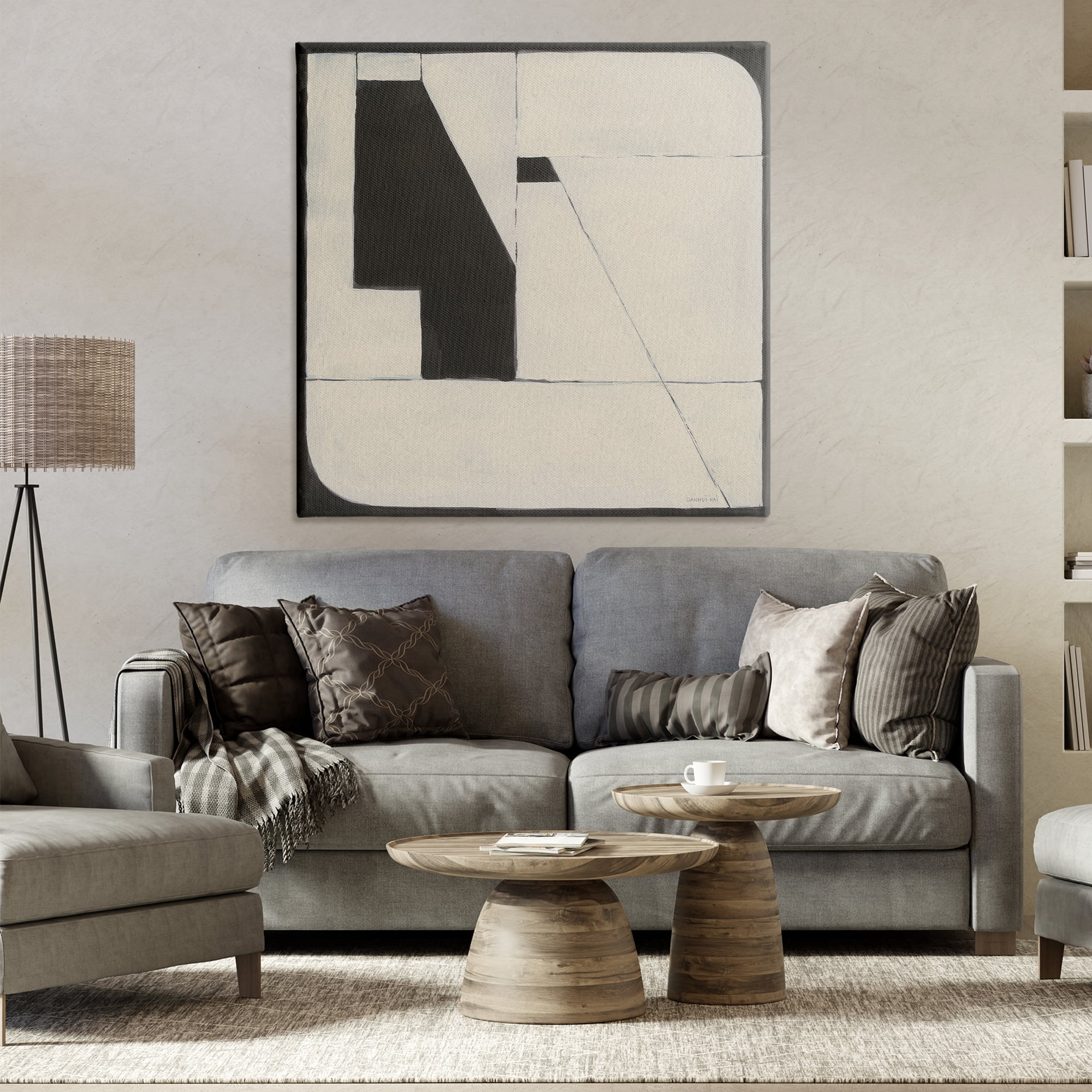 Stupell Industries Someday Soon Composition Abstract Painting Wrapped Canvas Art Print Wall Art, 36 x 36