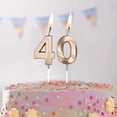 thumbnail image 3 of 50Th Birthday Candles For Cakes, Number 50 Candle Cake Cupcake Topper For Birthd, 3 of 6