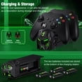 thumbnail image 5 of Charger Station Compatible with Xbox Controllers with 4 x5520mWh Rechargeable Battery Pack for X1/X-Series X Controller-Black, 5 of 5