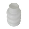 thumbnail image 6 of DecMode 12", 11"H Dimensional Bubble White Glass Vase, Set of 2, 6 of 13
