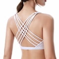 thumbnail image 4 of Sujetador deportivo clásico con espalda cruzada y sin aro de acero para mujer, ropa interior deportiva a prueba de golpes para yoga, correr, talla grande europea y americana, 4 of 6