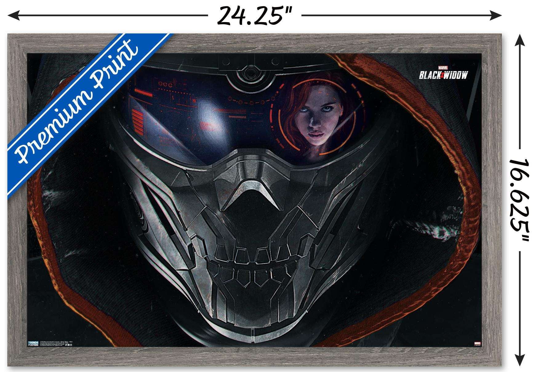 Marvel Cinematic Universe - Black Widow - Mask Wall Poster, 14.725" x 22.375", Framed
