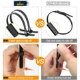 thumbnail image 4 of ALBO Black Reusable Zip Ties Assorted Sizes 200 Pack (6+8+10+12 Inch) Heavy Duty Releasable Cable Ties UV Resistant Nylon Tie Wraps, 4 of 6