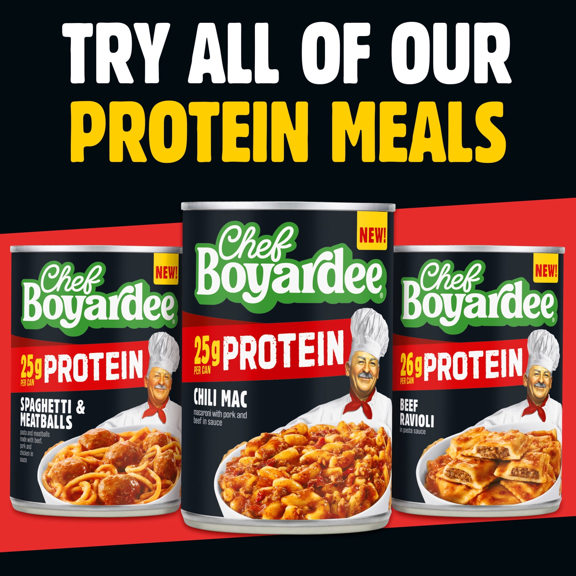 (6 pack) Chef Boyardee Protein Chili Mac, 15 oz Can