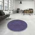 thumbnail image 4 of Ahgly Company Machine Washable Indoor Rectangle Transitional Dark Purple Area Rugs, 2' x 3', 4 of 7