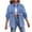 CC-Light Blue, variant on Womens Denim Jacket Casual Long Sleeve Drop Shoulder Button Front Jean Jackets Fashion Coat with Pockets Blue XXL