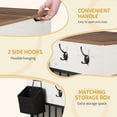 thumbnail image 5 of 24.6" Wooden Dog Crate Furniture with charging station,small dogs,White Brown, 5 of 9