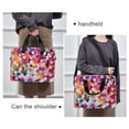 thumbnail image 6 of FORMRS 16" Laptop Bag Carrying Sleeve Case with Handle Travel Shoulder Briefcase, Black Colorful Circles, 6 of 8