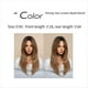 thumbnail image 2 of Peluca de SimulacióN Europea y de 64 Cm, Cabello Femenino, Conjunto de Cabeza con Raya Central, Conjunto de Cabello para Mujer, Peluca de Cabeza,C, 2 of 9