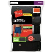 Hanes Mens Comfort Flex Waistband Knit Boxer 5-Pack