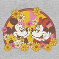 thumbnail image 2 of Men's Mickey & Friends Floral Couple Graphic Tee Athletic Heather 2X Large, 2 of 5