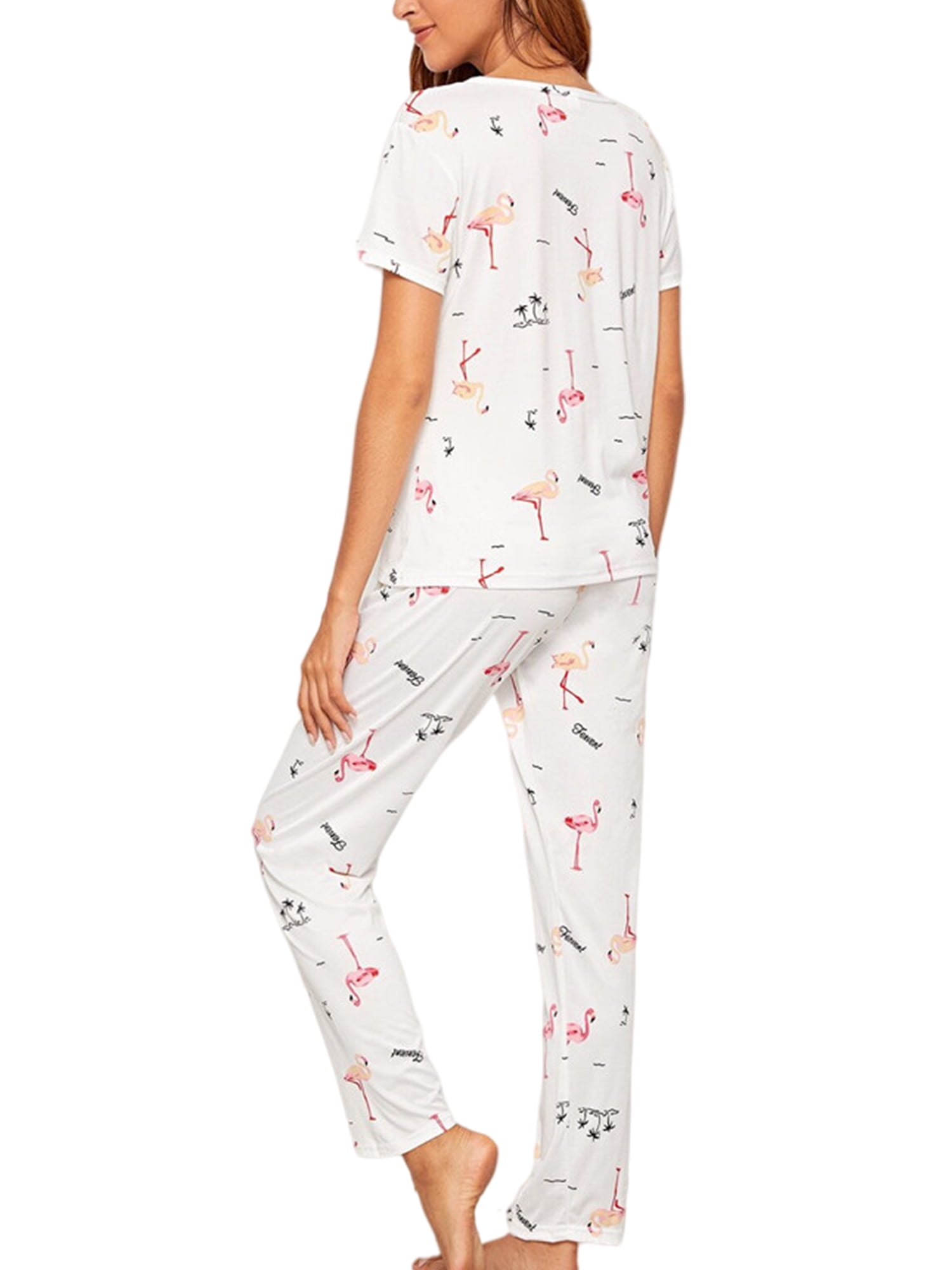 Pink flamingo online pajamas ladies