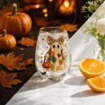 thumbnail image 6 of SLYNSHome Fall Harvest Stemless Whiskey Glass,Ghost With Pumpkin Gold Rim Crystal Tumbler For Wine And Cocktails, Lead Free Heavy Base Drinkware For Home Bar, 6 of 7