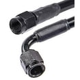 thumbnail image 3 of JEGS Black Coated Brake Hose [-3 AN, Straight Female to 90 degree Female, 36 in. Length], 3 of 4