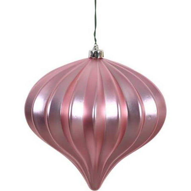Vickerman N151269DMV 5,7 Pouces Orchidée Oignon Mat UV Foré Ornement - 3 par Sac
