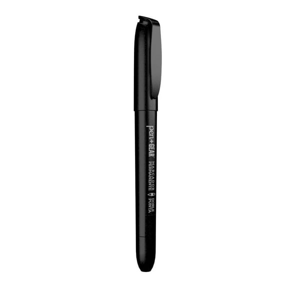 Marcador Pen+Gear Permanente Doble Punta Negro