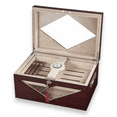 thumbnail image 2 of Visol VHUD733 Hudson Red Antique Wood Stain Humidor, 2 of 3