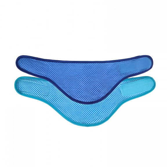 TELOLY Dog Cooling Bandana - 2 Pack Instant Chill Out Pet Scarf Adjustable, Summer Outdoor Ice Neck Cooler, Prevent Sunstroke for Small Medium Large Breeds (Navy Green, M)