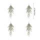 thumbnail image 3 of Violetas artificiales, 4pcs, colgantes de pared, Verdes, Eucaliptos, Blanco, 3 of 6