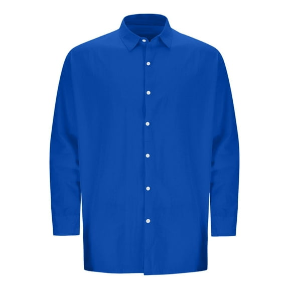 Polo Shirts for Men Trendy Casual Tees Men Long Sleeve Workout Purse Sleepers Mens Spandex Long Sleeve Shirt Thick Turtleneck T Shirts Loose Short Workout Top Extra Tops Blue 2XL