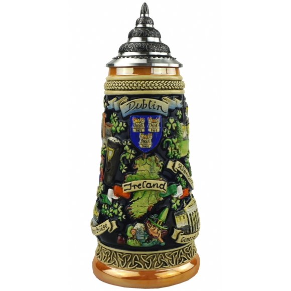 German Beer Stein Dublin Stein 0.5 liter tankard, beer mug