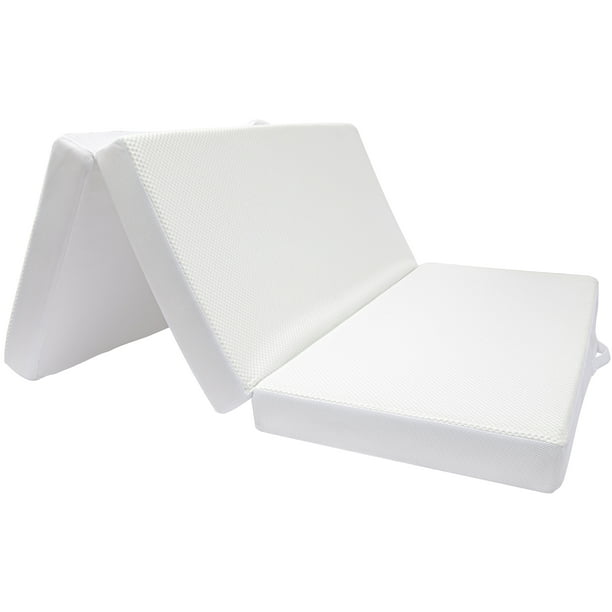 Cheer Collection Trifold 6" Folding Mattress with 2" Gel Infused