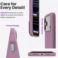 thumbnail image 5 of Compatible with iPhone 17 Pro Max Case 6.9", Slim Liquid Silicone 3 Layers Soft Gel Rubber Shockproof Protective Cover with Anti-Scratch Microfiber Lining-Lilac Purple, 5 of 13