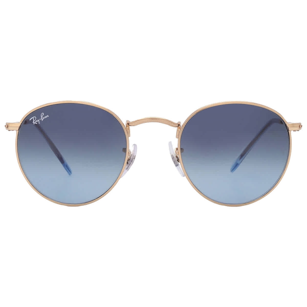 Ray-Ban Unisex Rb3447 Polarized Round Metal Sunglasses, Gold  display picture 2