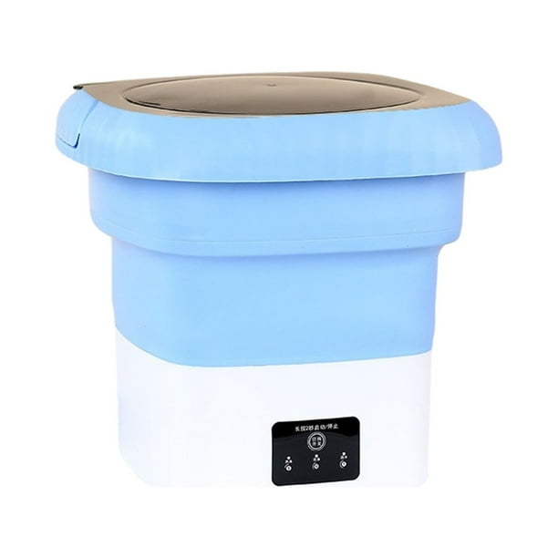 Pisexur Batería de cocina Lavadora portátil, mini lavadora plegable, pequeña lavadora para ropa interior, ropa de bebé, ideal para apartamentos, dormitorios, camping, para la cocina del hogar