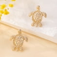 thumbnail image 3 of CILENON Animal Turtle Earrings Personalized and Temperament Earring Accessories Lightweight Cubic Zirconia Chunky Hypoallergenic Gold Jewelry for Women(B,One Size), 3 of 6