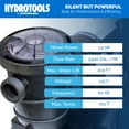 thumbnail image 4 of Swimline HydroTools Hydro Flo 1.5HP Horizontal Discharge Swimming Pool Pump, 4 of 10