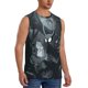 thumbnail image 2 of Balery Forest Black Ghost Warrior Camisetas sin mangas para hombre, absorbe la humedad y protege contra el mal olor.-Small, 2 of 7