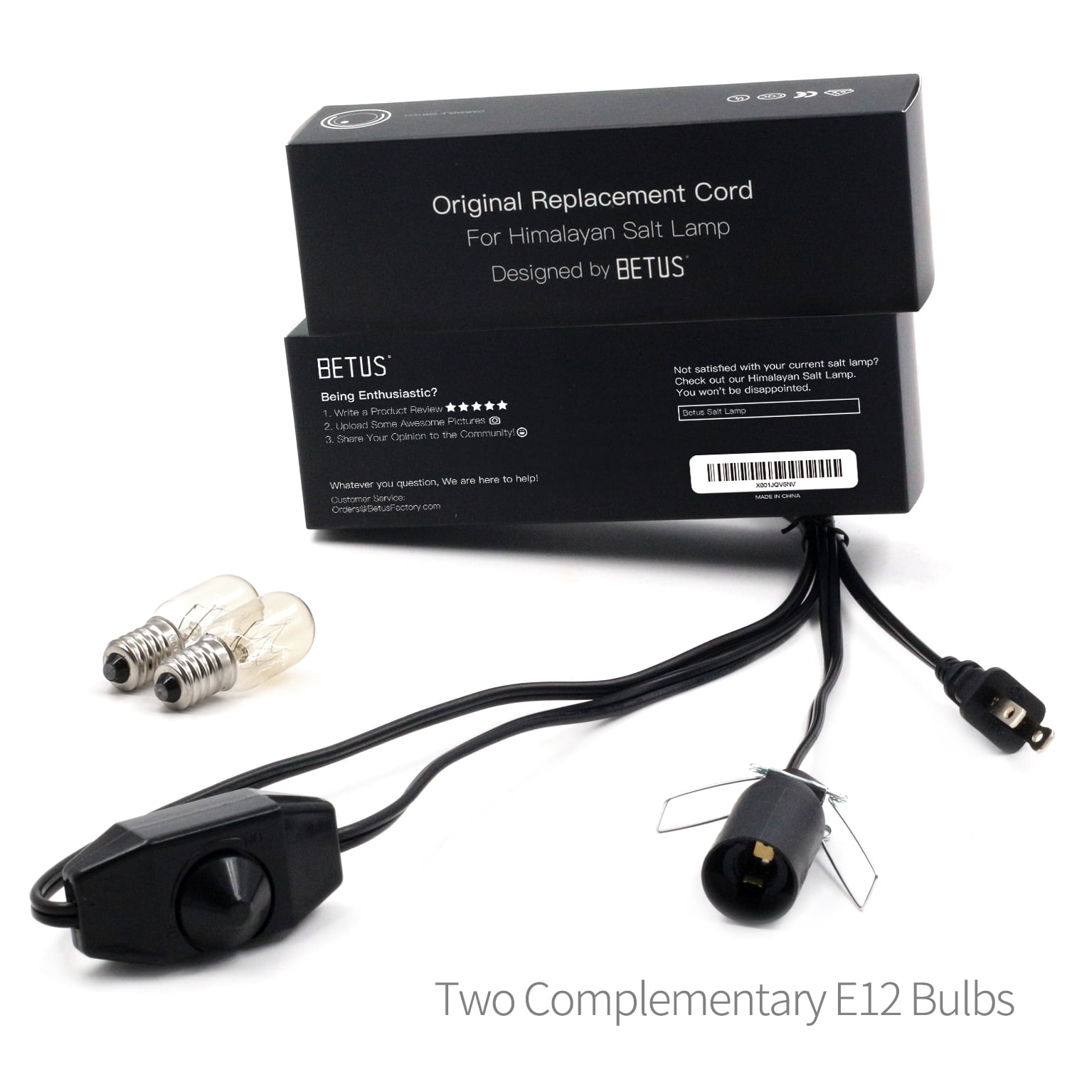 Original Replacement Power Switch & Clip Salt Lamp Cord With Dimmer Control Original Replacement Power Switch & Clip Salt Lamp Cord With Dimmer Control