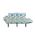 thumbnail image 2 of Nautical Futon Couch, Sailing Boats on the Ocean Surfing Coastal Theme Marine Life Colorful Maritime, Daybed with Metal Frame Upholstered Sofa for Living Dorm, Loveseat, Multicolor, by Ambesonne, 2 of 4