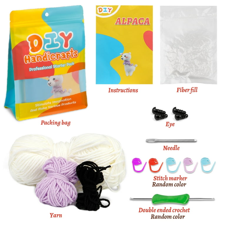 Beginners Crochet Kit, Cute Small Animals Kit for Beginers and Experts, All  in One Crochet Knitting Kit, Step-by-Step Instructions Video, Crochet  Starter Kit for Beginner DIY Craft Art (Puppy). 