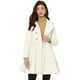 thumbnail image 1 of Abrigo de Invierno con Solapa para Mujer Abrigo con Doble Botonadura blanco XL, 1 of 5