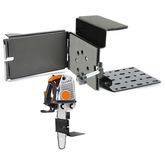 Alieon Universal Saw Press Chainsaw Bracket Compatible with ATV UTV Trailers w/Tubular Racks Tool Mounting Holder Kit