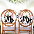 thumbnail image 4 of Hanging Signs 2Pcs Decoration Well Crafted Innovative Mr And Mrs Hanging Ornaments, 4 of 5