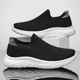 thumbnail image 2 of Women's and Men's Slip-Resistant Mesh Sneakers - Lightweight Slip-On design for Everyday casual shoes, 2 of 12
