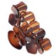 thumbnail image 3 of 10 Piezas de Plástico para Mujer, Pinzas de Garra de cabellero Grandes, Pinzas de Pinza de Mariposa, 87x 48mm marrón, 3 of 9