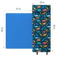 thumbnail image 6 of Wildkin Original Nap Mat for Toddler Boys and Girls, Ideal for Daycare and Preschool, Hypoallergenic, Phthalate and BPA Free, Roll-up Design (Jurassic Dinosaurs Blue), 6 of 9