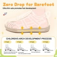 thumbnail image 4 of Barerun Toddler Shoes Boys Girls Non-Slip Tennis Shoes Flats,Wide, Pull-On, Square Toe,Brown,8 Toddler, 4 of 9