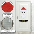 thumbnail image 2 of Mosey 1 Set Christmas Door Sticker Felt Cloth Santa Snowman Elk Pattern Background Sticker for Home Feative Decoration, 2 of 8